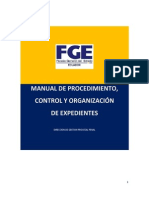 Manual de Procedimiento Control y Organizacion de Expedientes Corregido Con Observaciones