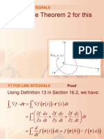 Let's Prove Theorem 2 For This Case.: FT For Line Integrals