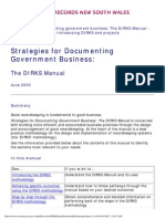 Strategies For Documenting Government Business - The DIRKS Manual