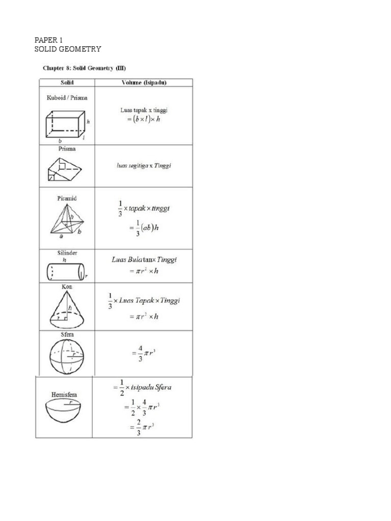 Solid Geometry III | PDF