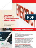 Emergency Readiness Training for Adjuncts