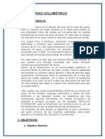 Peso Volumétrico Tecnologia Del Concreto