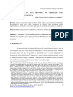 Semana 10 Revisão Crítica Da Pena Privativa de Liberdade