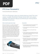 PTC Creo Parametric Data Sheet