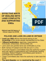 EFFECTIVE WAYS OF DEALING WITH LAND CONFLICTS AND SUPPORTING EMGs