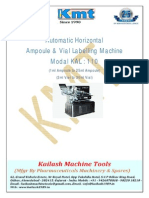 Ampoule & Vial Labelling Machine Model KAL - 110