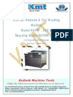 Ampoule & Vial Washing Machine Model - KAVW - 340