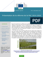 Présentation de La Réforme de La PAC 2014-2020: Brief: Les Perspectives de La Politique Agricole N°5 / Décembre 2013