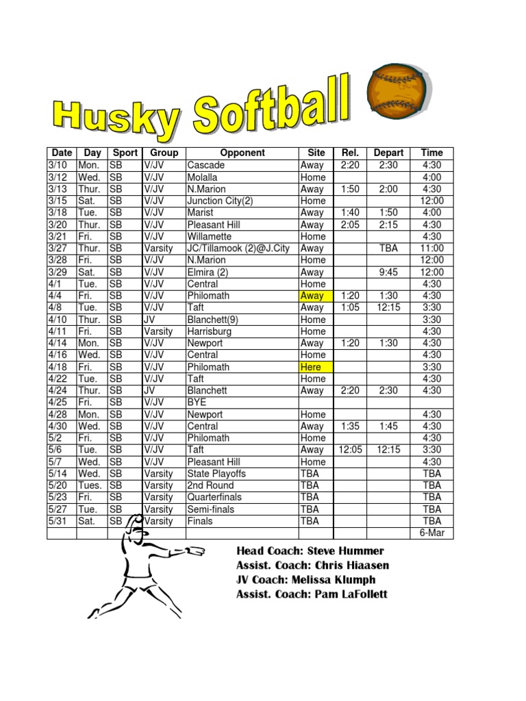 Softball PDF Sports Rules And Regulations Sports