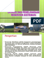 Operasi Dan Pemeliharaan Reservoir Distribusi