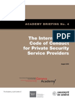 The International Code of Conduct For Private Security