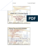 B31.3 Process Piping Course - 07 Layout and Support