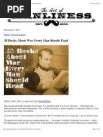 43 Books About War Every Man Should Read