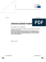 Oświadczenie pisemne Parlamentu Europejskiego w sprawie różnic w deklaracjach, składzie i smaku produktów na wschodnich i zachodnich rynkach w UE