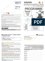 Programme Septembre Octobre2009