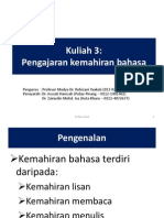 Kuliah 3 - Pengajaran Kemahiran Bahasa