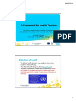 A Framework For Health Tourism