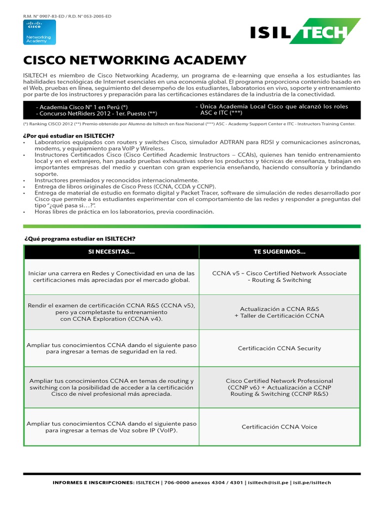 Isiltech Cisco 2014 3 Ye PDF Certificaciones de Cisco Yo Pv6 Isiltech Cisco 2014 3 Ye PDF Certificaciones de Cisco Yo Pv6