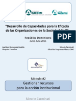 DesarrolloOSC 2015 Módulo #2 Gestionar Recursos Para La Acción Institucional