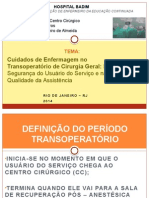 Cuidados de Enfermagem no Transoperatório