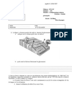 Examens de Géologie Externe S2