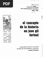 Concepto de la Historia de José Gil Fortoul | PDF