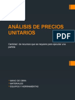 Análisis de Precios Unitarios Diapos