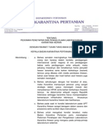 Kep - Barantan - Pedoman Penetapan Dan Pengelolaan Laboratorium Karantina Hewan