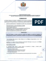 Comunicado 003 001 2015