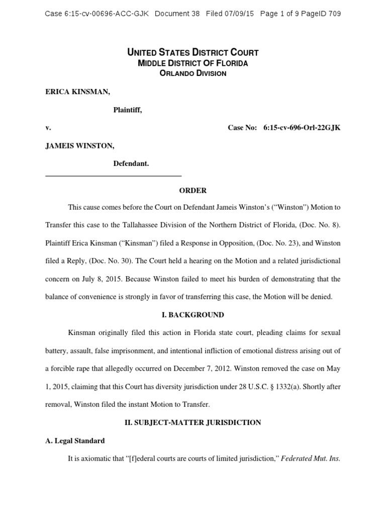 Court Denies Motion to Transfer Case | PDF