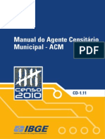 Manual Do Agente Censitário Municipal - Censo 2010