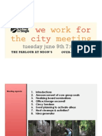 SiOS "We Work for the City" Meeting - June 2015