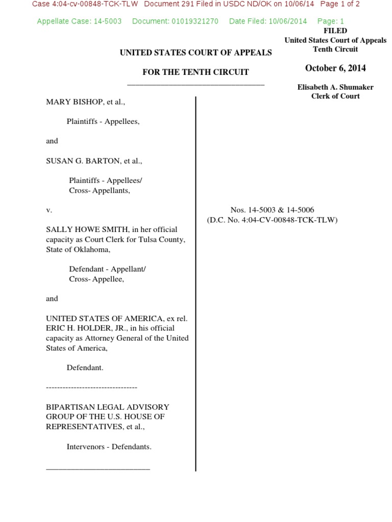 Tenth Circuit Court Order | PDF | Politics | Law
