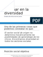 3 - Enseñar en La Diversidad