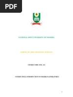 Download Eng 113 - Introduction to Nigerian Literature I by adetutu SN271079754 doc pdf