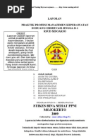 LAPORAN MANAJEMEN KEPERAWATAN