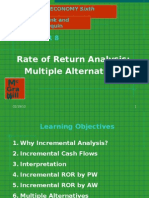 Rate of Return Analysis: Multiple Alternatives: Gra W Hill