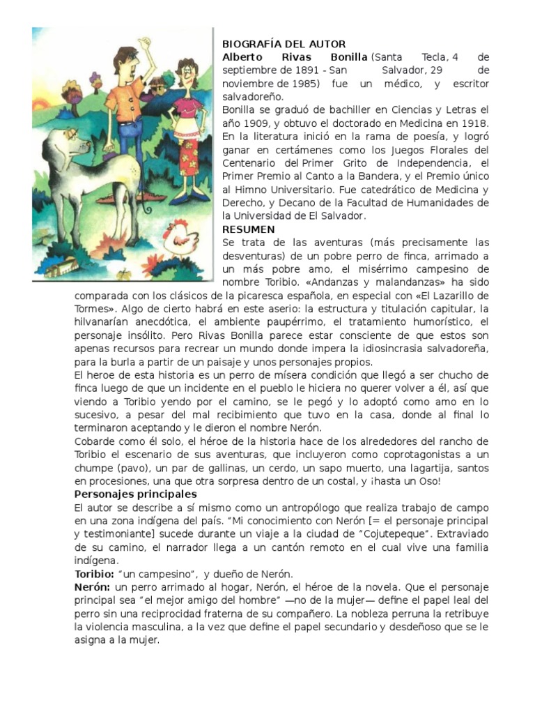 Biografía de Alberto Rivas Bonilla | PDF