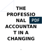The Professional Accountant in a Changing Environment