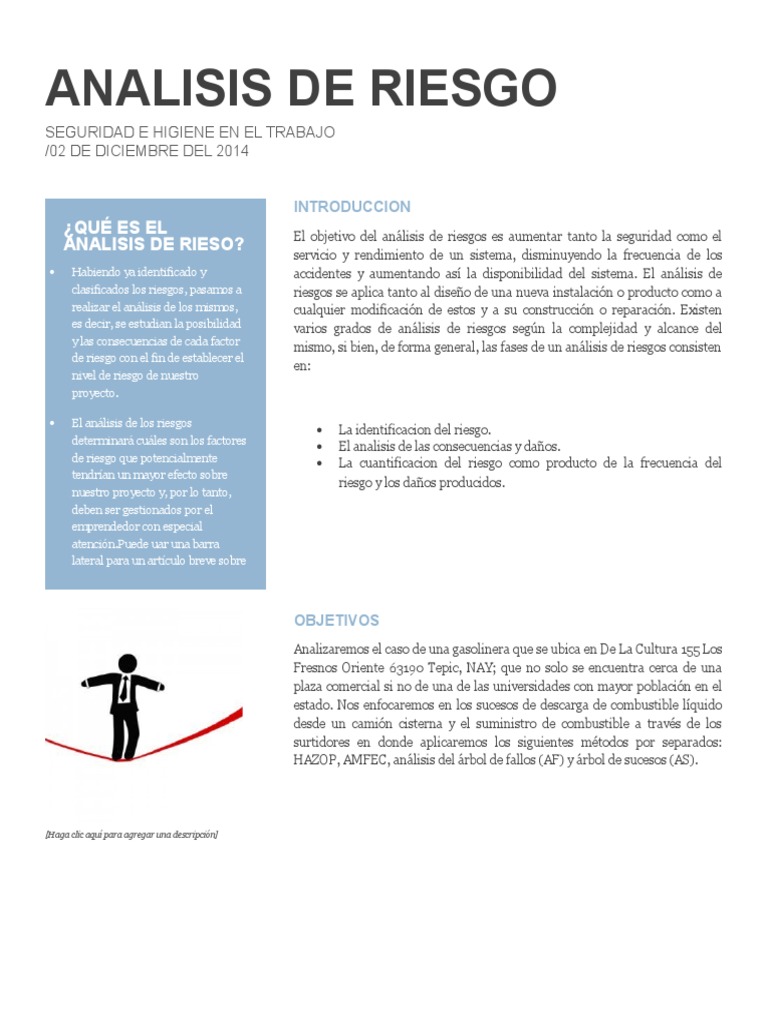 Análisis de Riesgos en Gasolineras | PDF | Estación de servicio | Riesgo