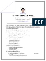 CV Claudio Del Valle