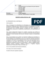 Decreto Legislativo 1022 Modificacion de La Ley 27943