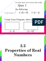 2.2. Properties of Real Numbers