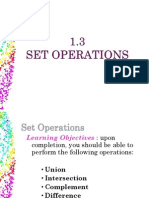 1.3 Set Operations