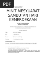 Contoh Minit Mesyuarat Terbaru