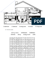 Bathroom 2. Bedroom 3. Dining Room 4. Kitchen 5. Living Room