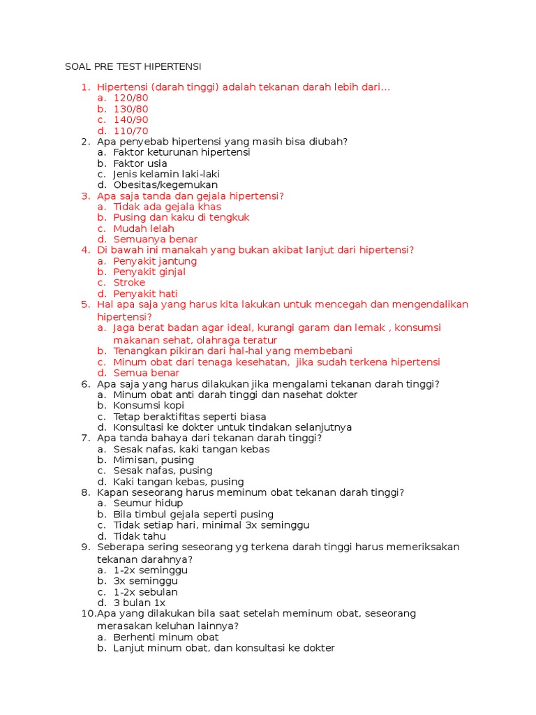 Contoh Soal Pre Test Guru Galeri