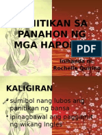 Panitikan Sa Panahon NG Mga Hapones