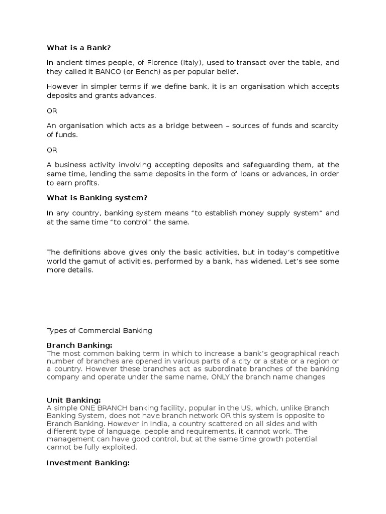 Understanding Banking Basics | PDF | Finance & Money Management