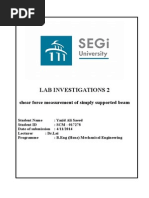 Shear Force On Beam by Yazid